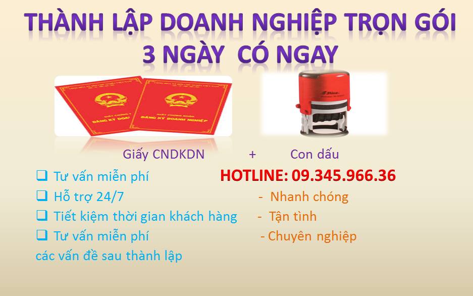 Thành lập doanh nghiệp nhanh chóng